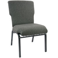 Flash Furniture EPCHT-111 Advantage Charcoal Gray Discount Church Chair - 21 in. Wide